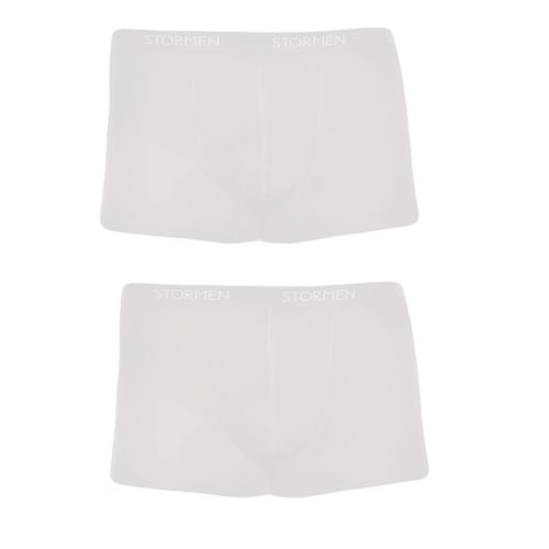STORMEN Bamboe Trunk Boxershort Wit 2-pack