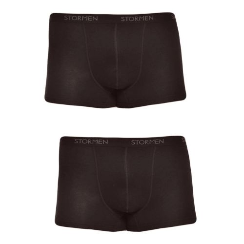 STORMEN Bamboe Trunk Boxershort Zwart 2-pack