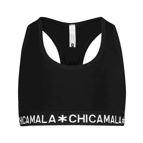 ChicaMala BASIC Racerback Top Zwart Meisjes Ondergoed