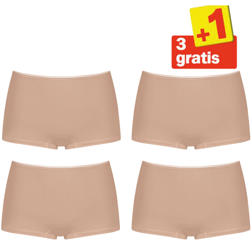 Sloggi Feel Sensational Short 02 4 pack Huid 3+1 Gratis