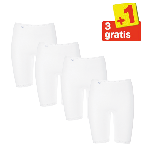 Sloggi Basic Long 4 pack Wit 3+1 Gratis