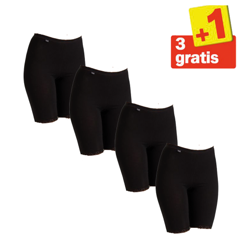 Sloggi Basic Long 4 pack Zwart 3+1 Gratis