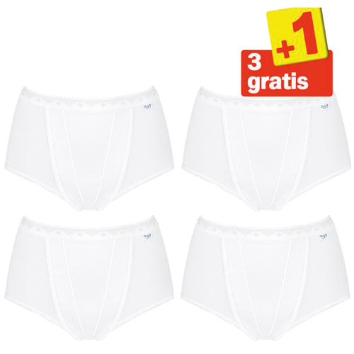 Sloggi Control Maxi 4 pack Wit 3+1 Gratis