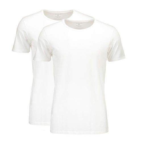 Suaque Long T-Shirt Round Neck 2Pack Wit