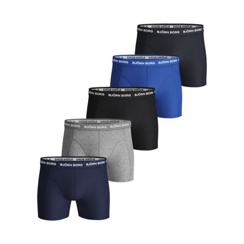 Bjorn Borg Boxershorts 5Pack Solids Blue Depths