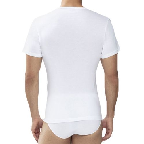 MEY Heren V-neck wit Noblesse V-Neck Shirt 2807