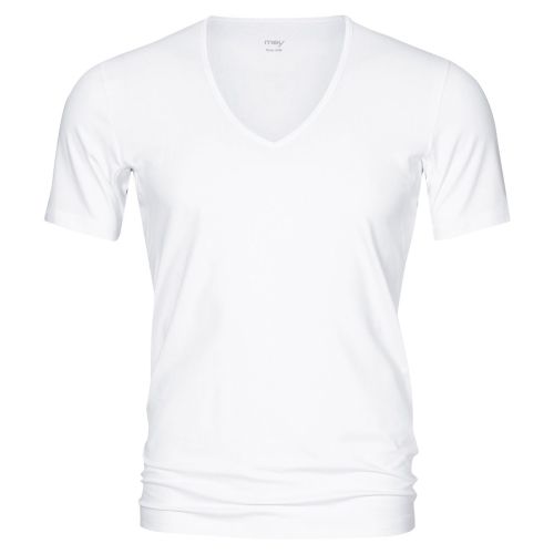 MEY Heren V-neck Wit Dry Cotton Het Eronderhemd Business Shirt 46038