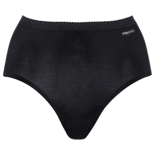 MEY Dames MEY Lights Maxi Taille Slip Kant Zwart 89201