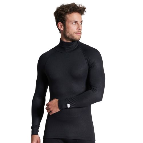CeCeBa Thermo T-Shirt Rollkragen Zwart