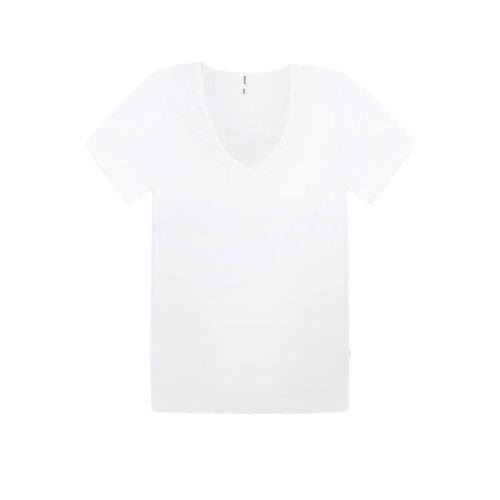 Claesens Dames V-Shirt Loose Fit Wit
