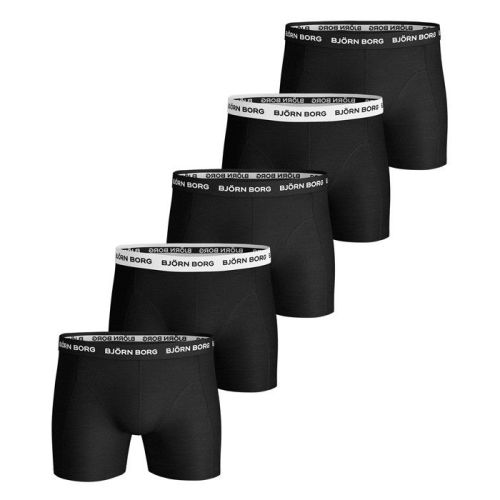 Bjorn Borg Boxershorts 5Pack Solids Black