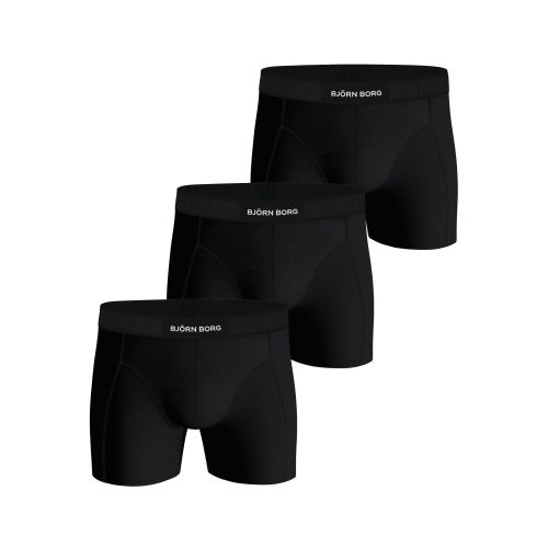 Bjorn Borg Heren Boxershort 3Pack Premium Cotton Stretch Black MP001