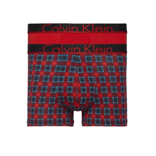 Calvin Klein heren 2pack Trunks Madison Check / Red