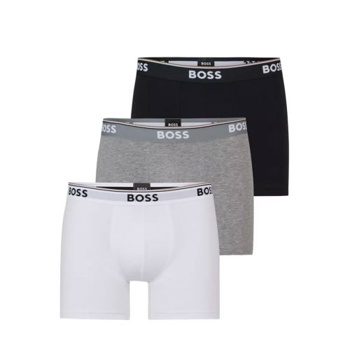 Hugo Boss Boxer Briefs Power 3Pack Zwart Wit Grijs