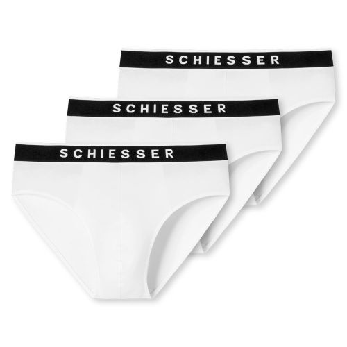 Schiesser Rio slip 95/5 Organic 3Pack Wit