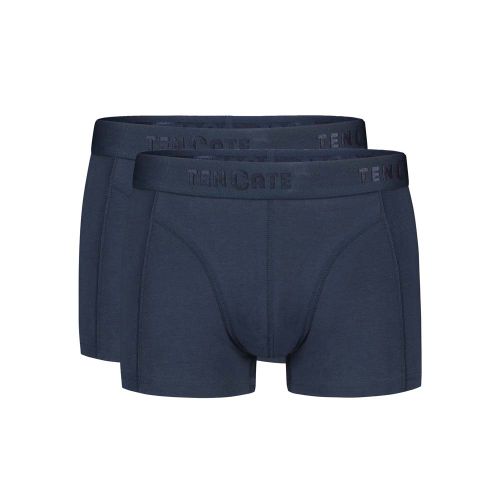 Ten Cate Heren Basics Shorty Cotton Stretch 2Pack Navy